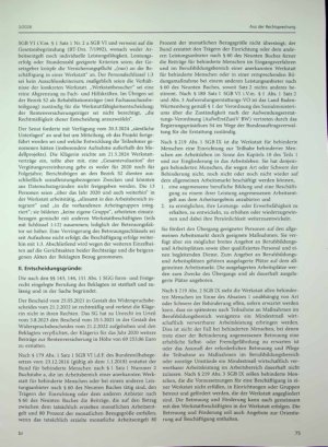 Vorschauseite 4: Keine Rentenversicherungspflicht nach § 1 Satz 1 Nr. 2 a SGB VI trotz Umwidmung und Werkstattverträgen (§ 219 Abs. 3 SGB IX) - Förderbereich bleibt Förderbe reich