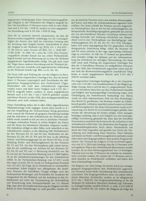 Vorschauseite 6: Keine Rentenversicherungspflicht nach § 1 Satz 1 Nr. 2 a SGB VI trotz Umwidmung und Werkstattverträgen (§ 219 Abs. 3 SGB IX) - Förderbereich bleibt Förderbe reich