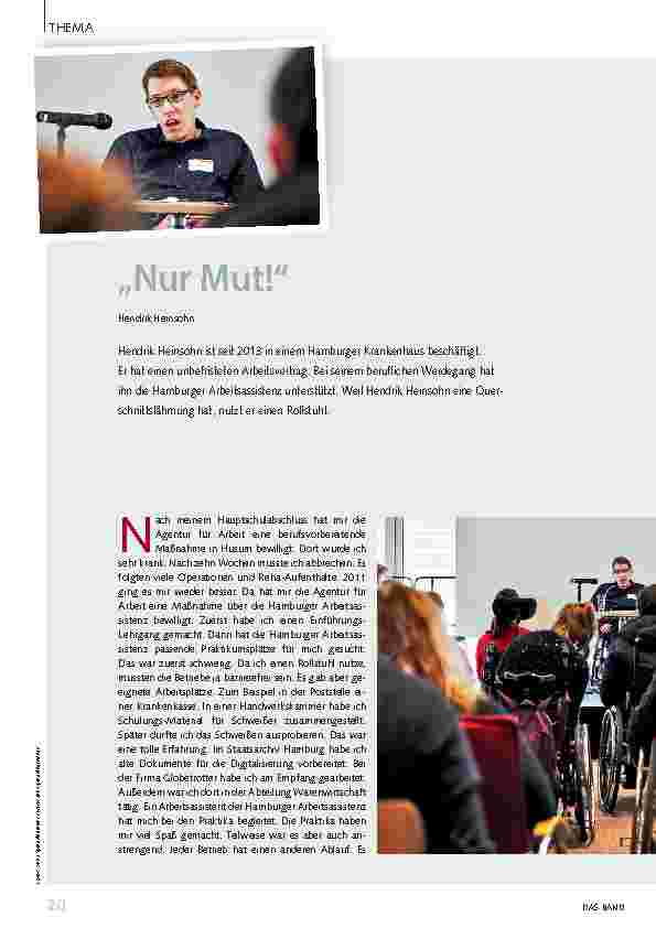 Vorschauseite 1: "Nur Mut!"