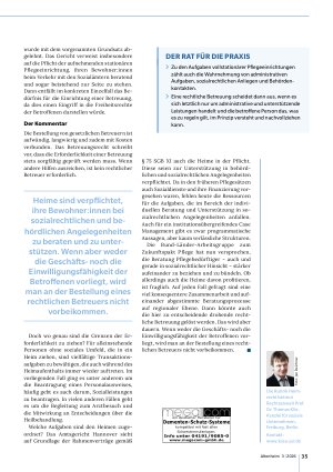 Vorschauseite 2: Heim statt Betreuer zuständig?