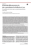 Vorschauseite 1: Kinästhetikkompetenz in der spezialisierten Palliative Care: Prozessevaluation einer quasi-experimentellen Studie (AdKinPal)