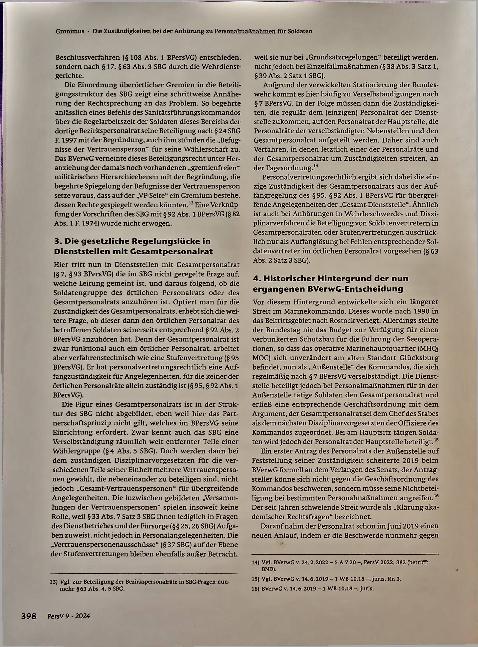 Vorschauseite 3: Die Zuständigkeiten bei der Anhörung zu Personalmaßnahmen für Soldaten.