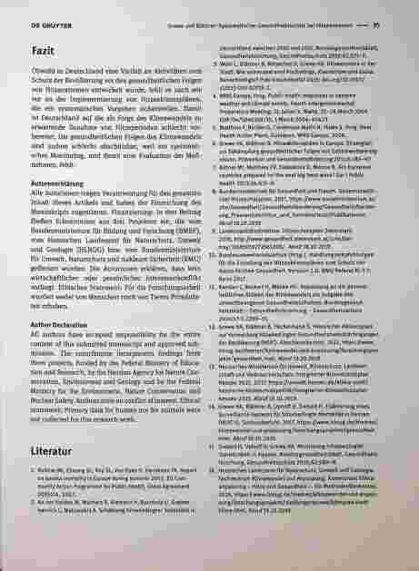 Vorschauseite 3: Systematischer Gesundheitsschutz bei Hitzeextremen