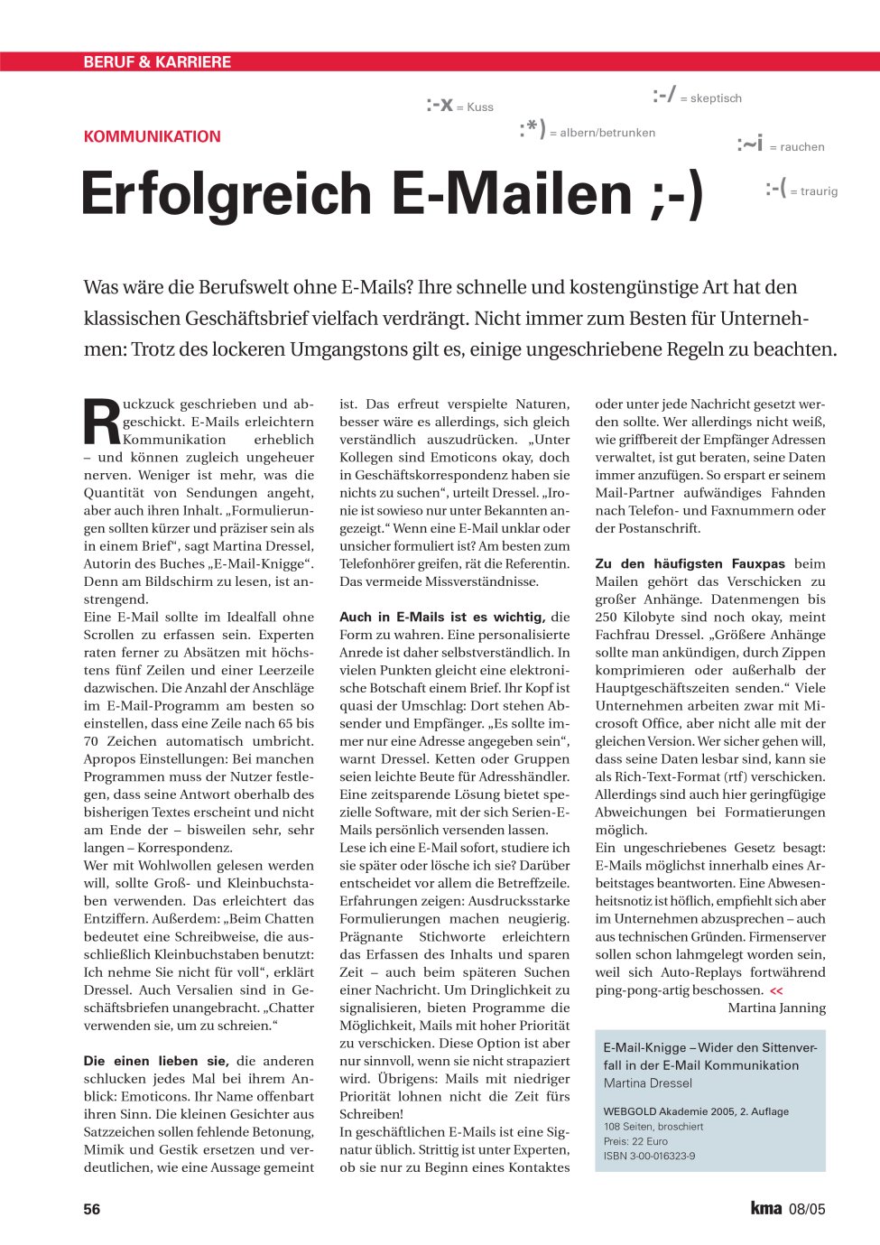 Vorschauseite 1: Erfolgreich E-Mailen ;-)