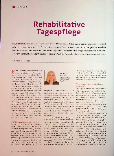 Vorschauseite 1: Rehabilitative Tagespflege