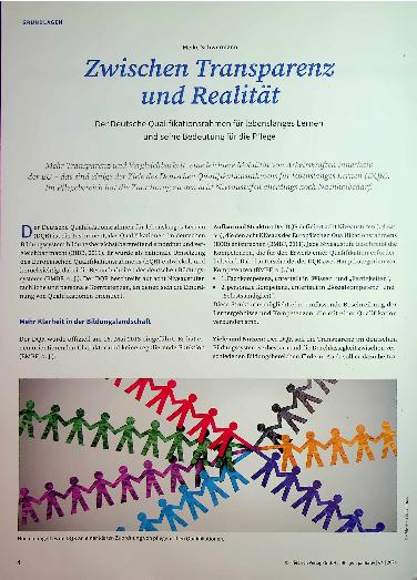 Vorschauseite 1: Zwischen Transparenz und Realität: Der Deutsche Qualifikationsrahmen für lebenslanges Lernen und seine Bedeutung für die Pflege