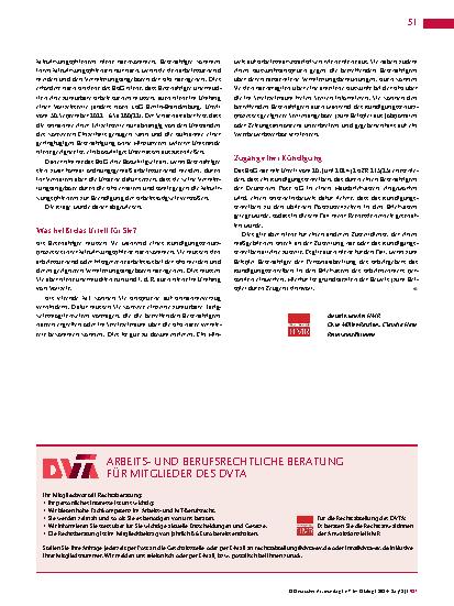 Vorschauseite 2: Neues aus der Rechtsprechung: Annahmeverzugslohn gerechtfertigt?