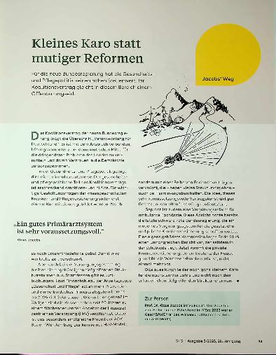 Vorschauseite 1: Kleines Karo statt mutiger Reformen