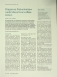 Vorschauseite 1: Diagnose Tuberkulose nach Nierentransplantation