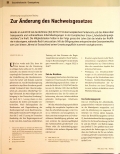 Vorschauseite 1: Zur Änderung des Nachweisgesetzes