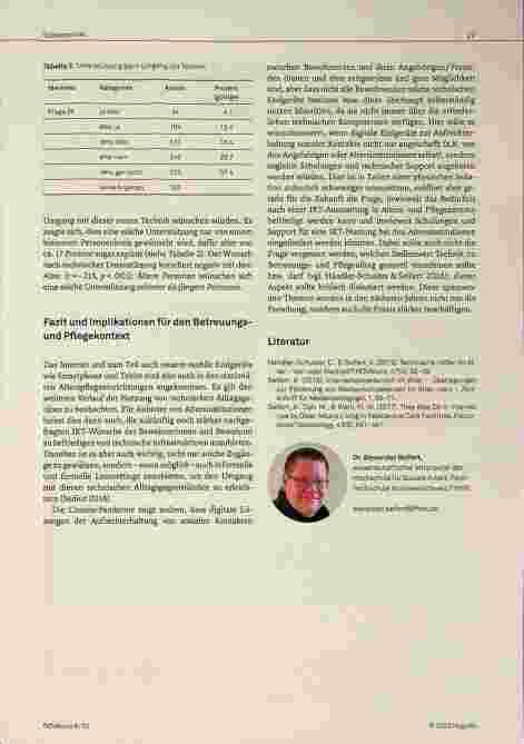Vorschauseite 3: Techniknutzung von Bewohnerinnen und Bewohnern in Altersinstitutionen
