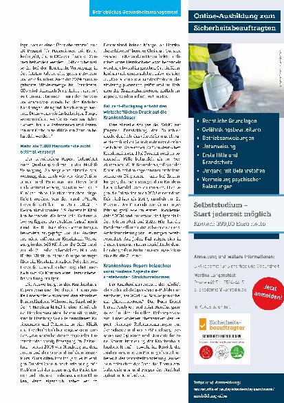 Vorschauseite 2: Anhaltende Qualitätsprobleme bei Versorgung von Krebsund Notfallpatienten