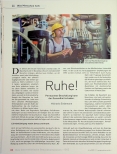 Vorschauseite 1: RUHE! Permanente Beschallung kann der Gesundheit schaden.