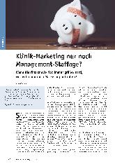 Vorschauseite 1: Klinik-Marketing nur noch Management-Staffage?