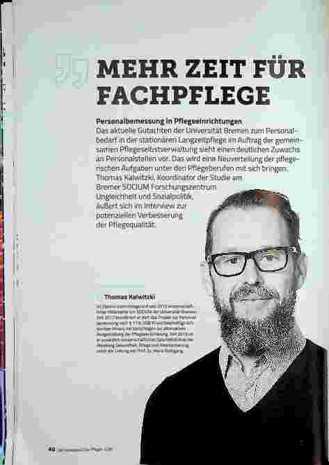 Vorschauseite 1: Mehr Zeit für Fachpflege