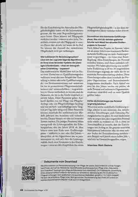 Vorschauseite 5: Mehr Zeit für Fachpflege
