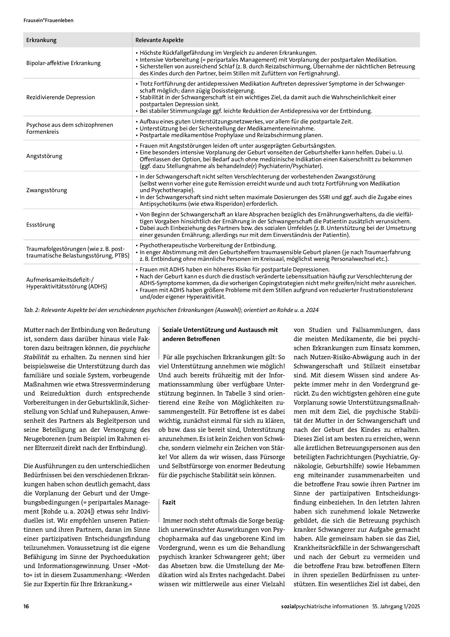Vorschauseite 4: Psychische Erkrankung und Mutterschaft, Vorplanung, soziale Unterstützung, medikamentöse Rückfallprophylaxe