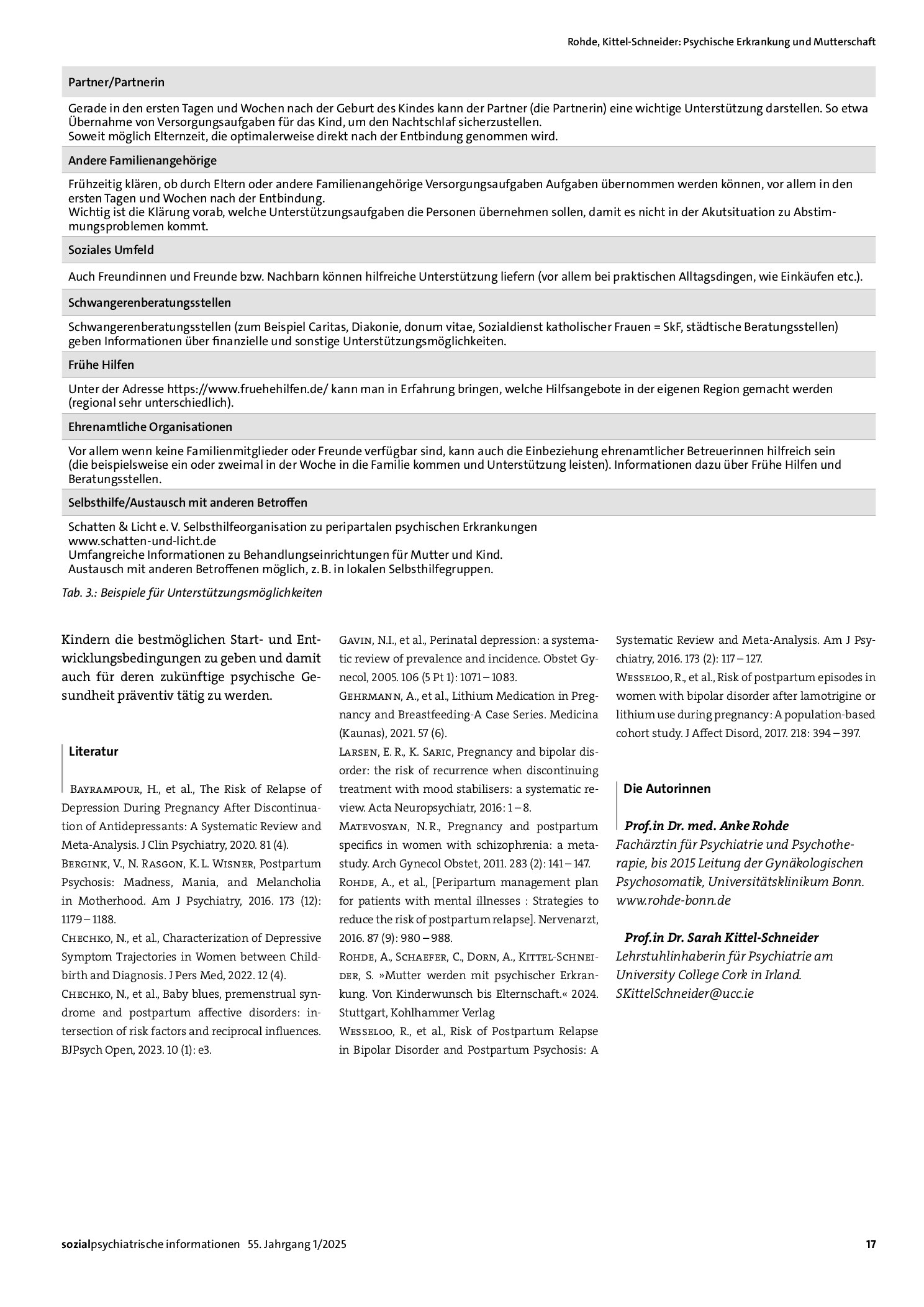 Vorschauseite 5: Psychische Erkrankung und Mutterschaft, Vorplanung, soziale Unterstützung, medikamentöse Rückfallprophylaxe