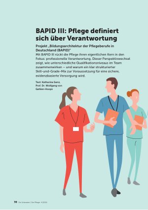 Vorschauseite 1: BAPID III: Pflege definiert sich über Verantwortung