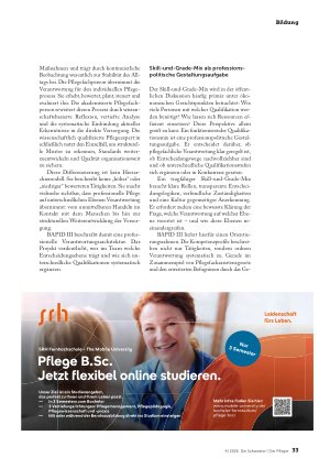 Vorschauseite 4: BAPID III: Pflege definiert sich über Verantwortung