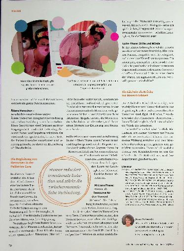 Vorschauseite 3: Mit Humor Brücken bauen KlinikClowns in der Begleitung von schwerstkranken Menschen