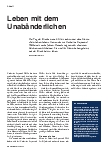 Vorschauseite 1: Leben mit dem Unabänderlichen