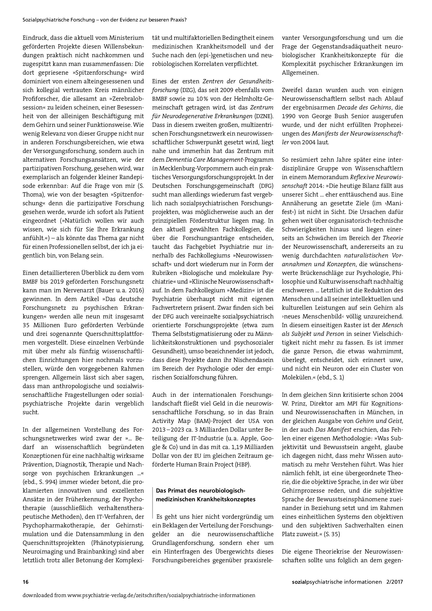 Vorschauseite 2: Where the Money Goes. Kritische Reflexionen zur gegenwärtigen Forschungsförderung in der Psychiatrie