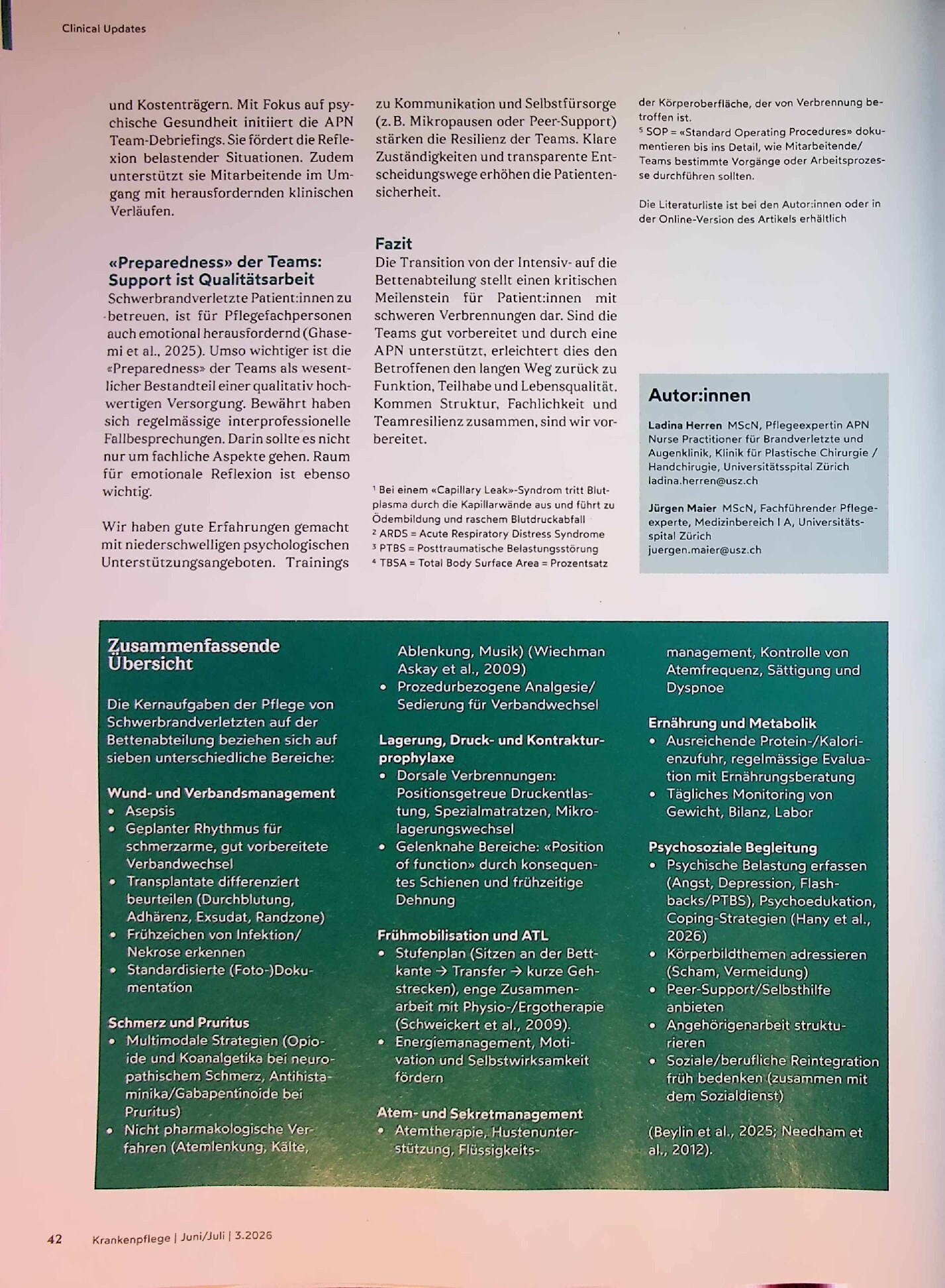 Vorschauseite 3: «Preparedness» macht den Unterschied
