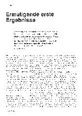 Vorschauseite 1: Ermutigende erste Ergebnisse