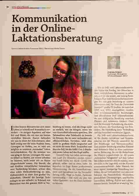 Vorschauseite 1: Kommunikation in der Online-Laktationsberatung