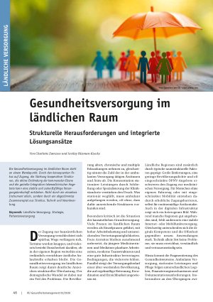 Vorschauseite 1: Gesundheitsversorgung im ländlichen Raum Strukturelle Herausforderungen und integrierte Lösungsansätze
