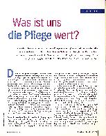 Vorschauseite 2: Was ist uns die Pflege wert?