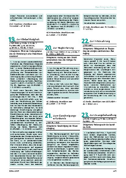 Vorschauseite 3: 15. Zum Einwilligungsvorbehalt Schlagworte: Einwilligungsvorbehalt trotz Geschäftsunfähigkeit und frühere Überprüfung der Betreuung