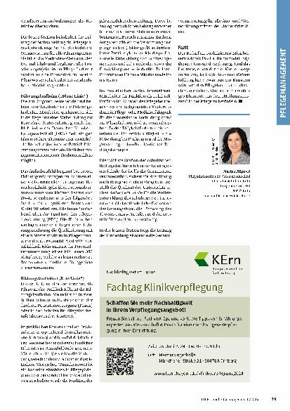 Vorschauseite 3: Neue Karrierewege für die Pflege der Zukunft