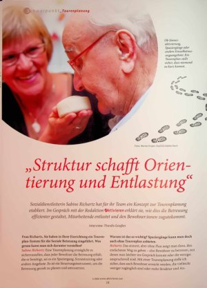 Vorschauseite 1: „Struktur schafft Orien tierung und Entlastung“