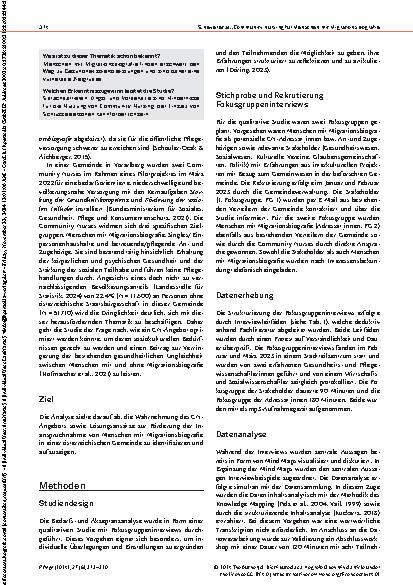 Vorschauseite 2: Community Nursing für Menschen mit Migrationsbiografie
