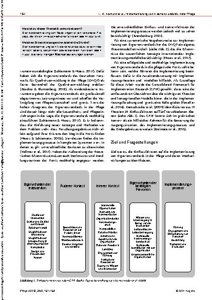 Vorschauseite 2: Einflussfaktoren bei der Implementierung von Expertenstandards in der Pflege
