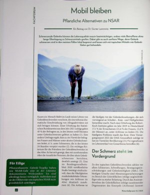 Vorschauseite 1: Mobil bleiben Pflanzliche Alternativen zu NSAR
