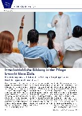 Vorschauseite 1: Innerbetriebliche Bildung in der Pflege braucht klare Ziele.