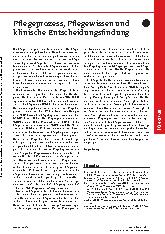 Vorschauseite 1: Pflegeprozess, Pflegewissen und klinische Entscheidungsfindung