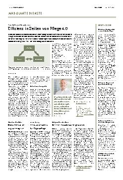 Vorschauseite 1: Effizienz in Zeiten von Pflege 4.0