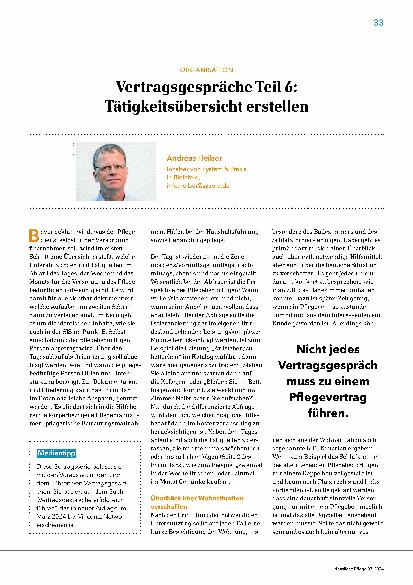 Vorschauseite 1: Vertragsgespräche Teil 6: Tätigkeitsübersicht erstellen