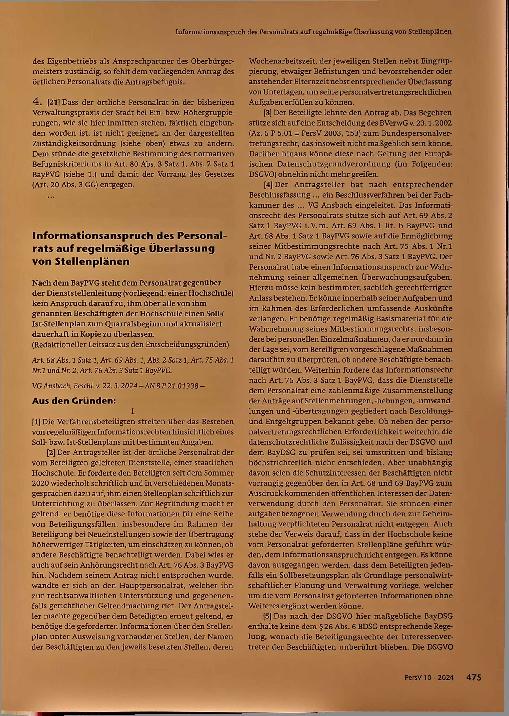 Vorschauseite 6: Zum Personalvertretungsrecht