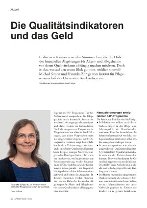 Vorschauseite 1: Die Qualitätsindika toren und das Geld