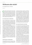 Vorschauseite 1: Wirksam oder nicht? Antidepressiva im Blick