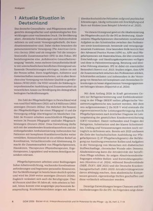 Vorschauseite 2: Interprofessionalität und ihr Potenzial für die Pflege