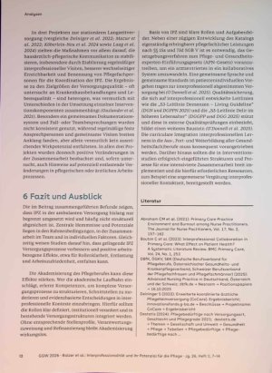 Vorschauseite 6: Interprofessionalität und ihr Potenzial für die Pflege