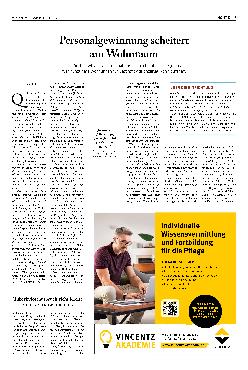 Vorschauseite 1: Personalgewinnung scheitert am Wohnraum