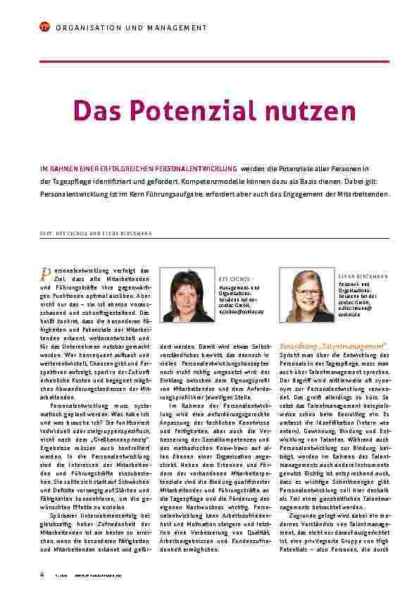 Vorschauseite 1: Das Potenzial nutzen