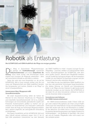 Vorschauseite 1: Robotik als Entlastung